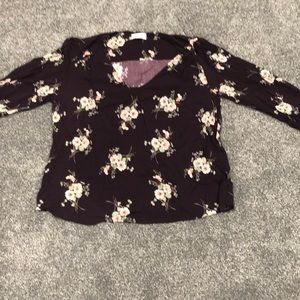 Purple Flower Blouse